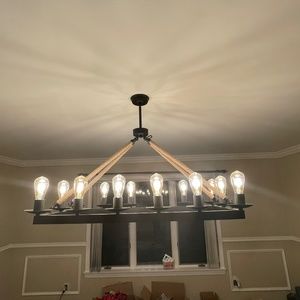 Rope chandelier